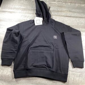 WOOYOUNGMIN Paris Black Hoodie Size 48 Mens street wear Made In Korea NWT